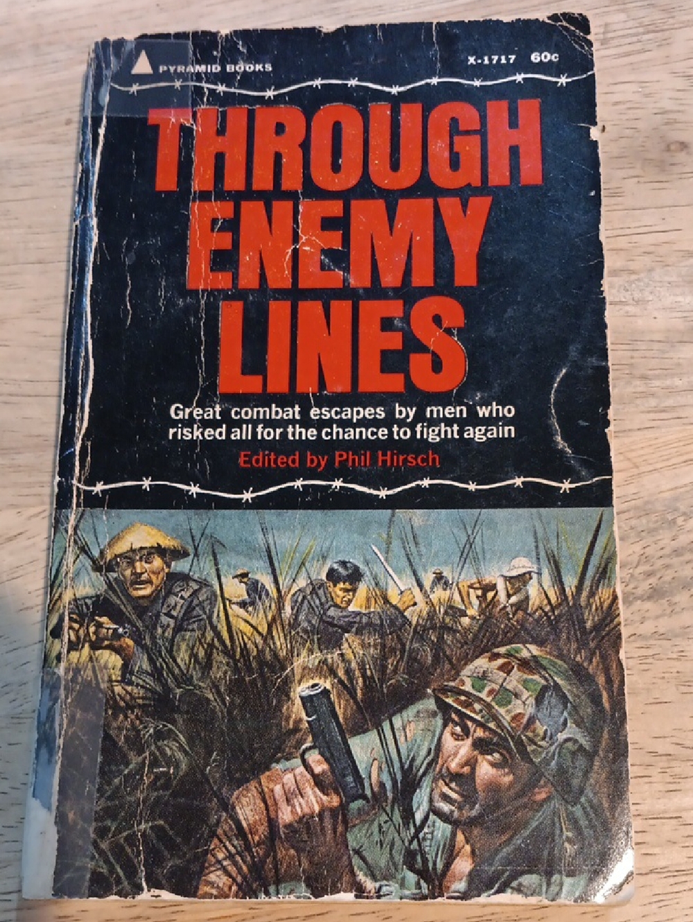 2/$6 Through Enemy Lines by Phil Hirsch - Vintage Paperback